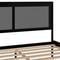 Martha Stewart Jax Queen Size Solid Wood Platform Bed w/Rattan Headboard and Footboard, No Box Spring Req'd, Blk MG-090022-Q-BK-MS - alternate 3